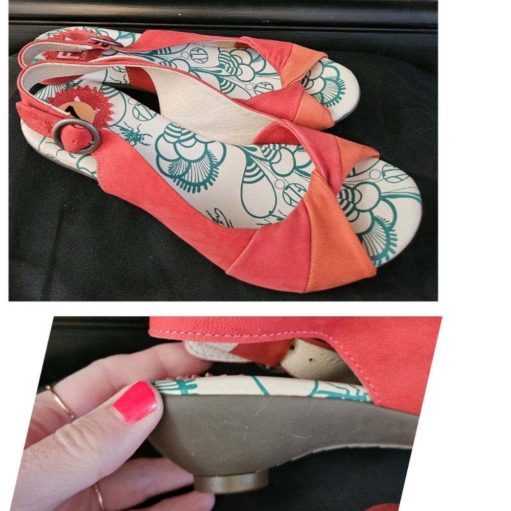 Fly London Leather Sandals Size 37